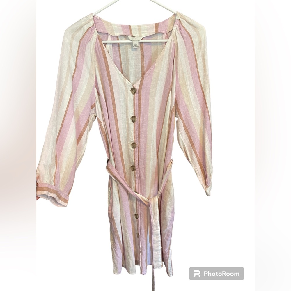 Long sleeve Linen Dress